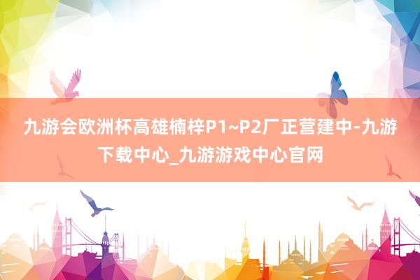 九游会欧洲杯高雄楠梓P1~P2厂正营建中-九游下载中心_九游游戏中心官网